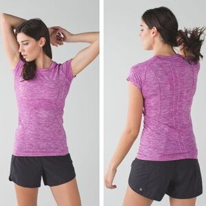 lululemon athletica Purple Short Sleeve Tee